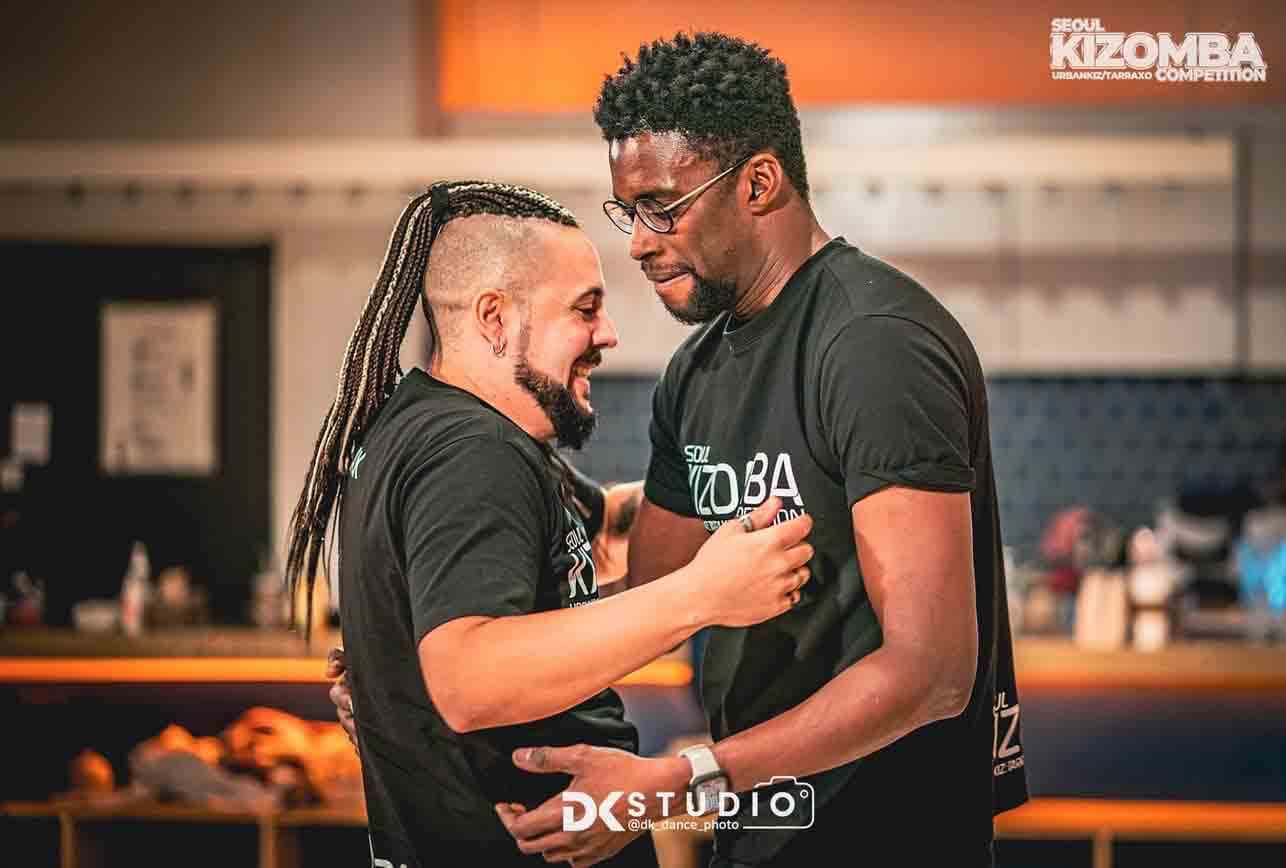 Leading a group session as an instructor.